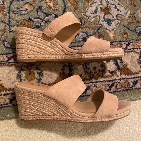 Antonio Melani tan wedge slip on heel - Picture 5 of 10